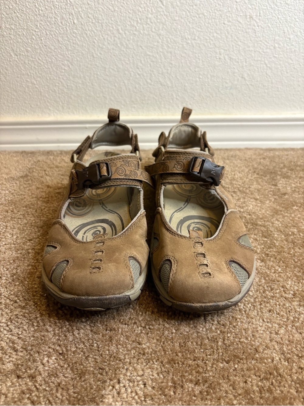 Merrell Tan Mary Jane-Style Outdoor Sandals